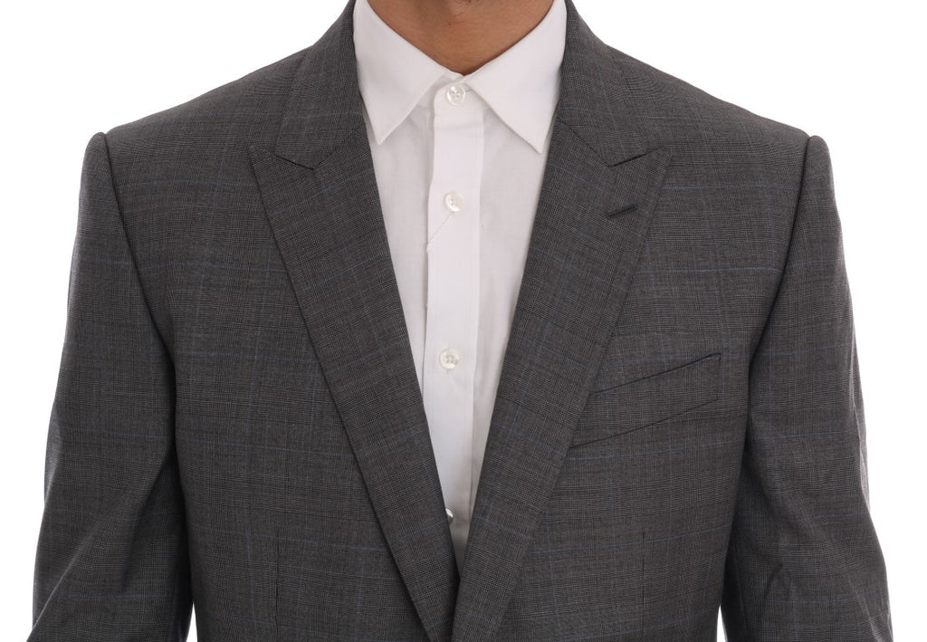 Dolce &amp; Gabbana Gray Wool MARTINI Slim Blazer