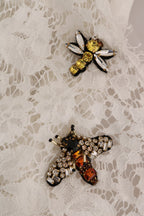 Dolce &amp; Gabbana White Crystal Embellished Lace Blouse