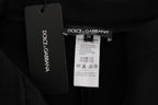 Dolce &amp; Gabbana Black Stretch Pink Stripes Capri Pants
