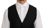 Dolce &amp; Gabbana Black Polka Dot Pattern Vest