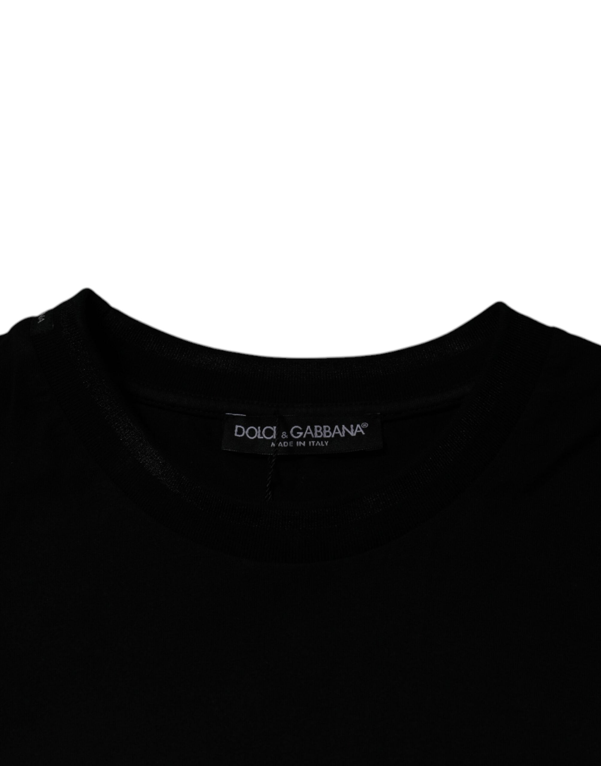 Dolce &amp; Gabbana Black Crew Neck Short Sleeve T-shirt