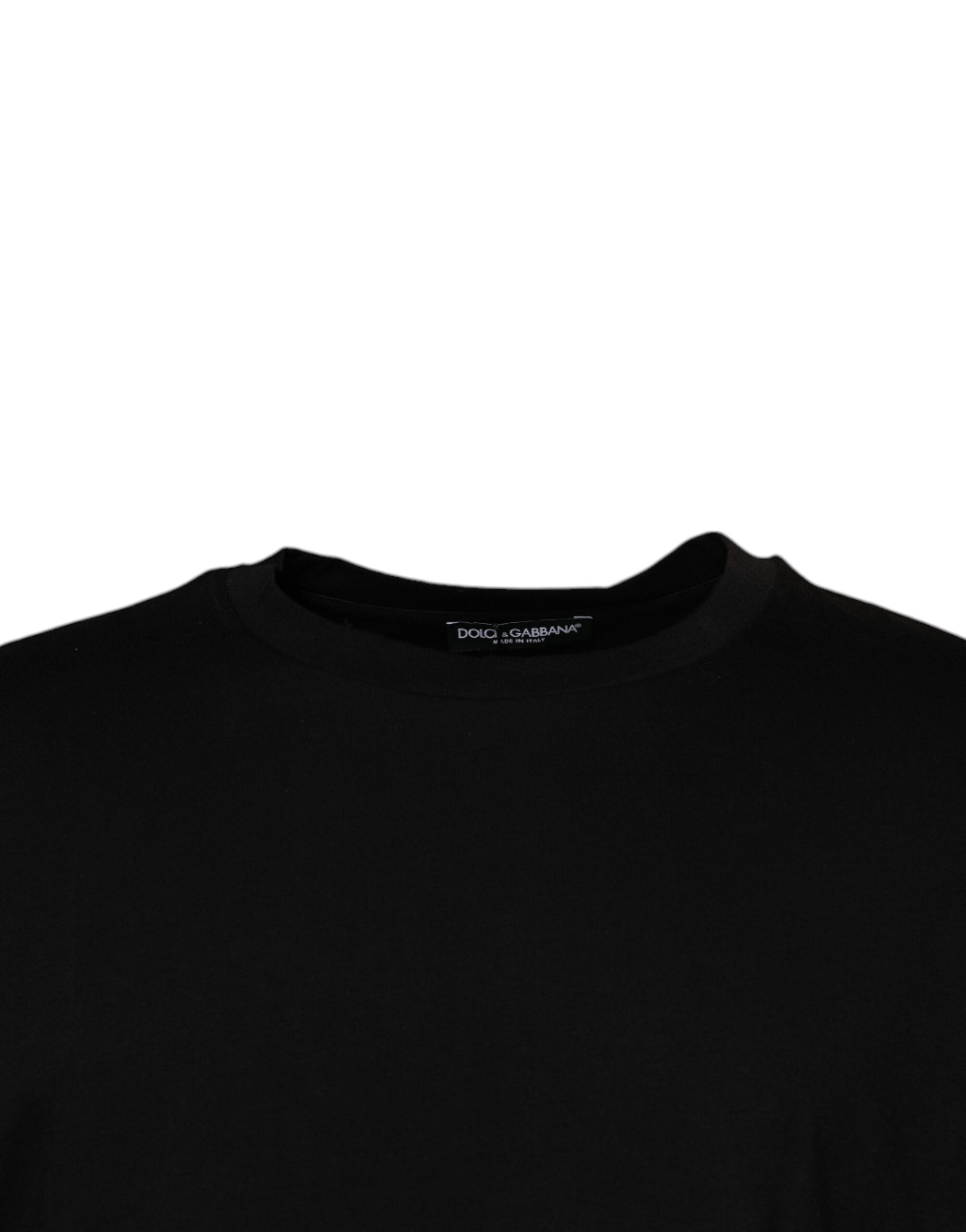 Dolce &amp; Gabbana Black Crew Neck Short Sleeve T-shirt