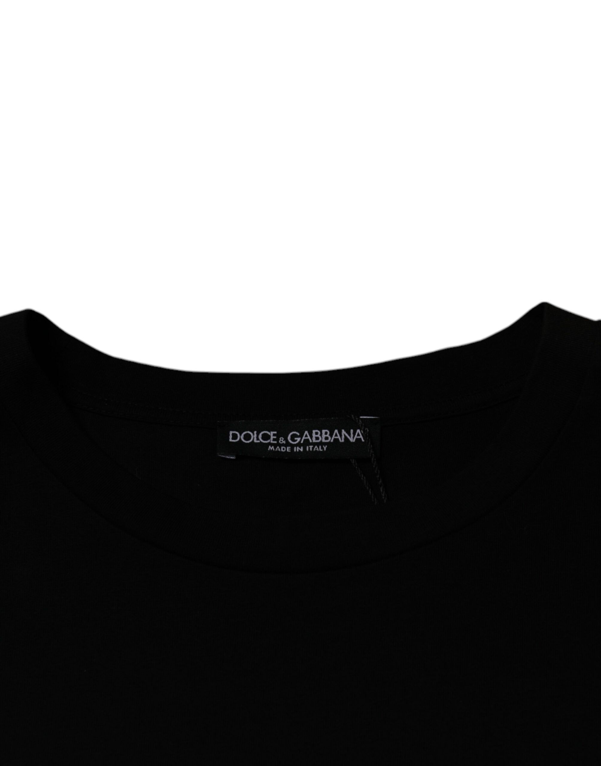 Dolce &amp; Gabbana Black Crew Neck Short Sleeve T-shirt