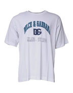 Dolce &amp; Gabbana White DG Milano Cotton Crew Neck T-shirt