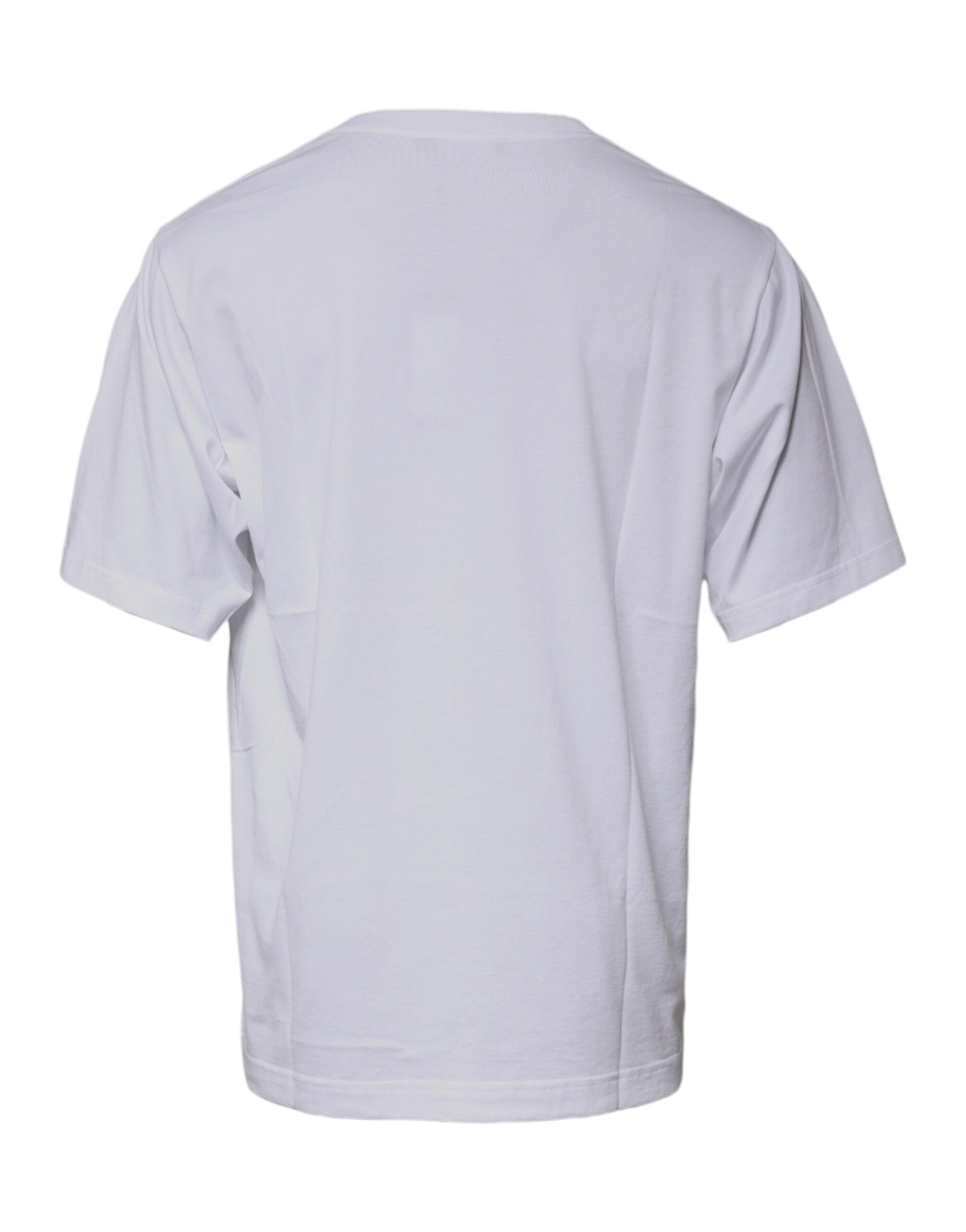 Dolce &amp; Gabbana White DG Milano Cotton Crew Neck T-shirt