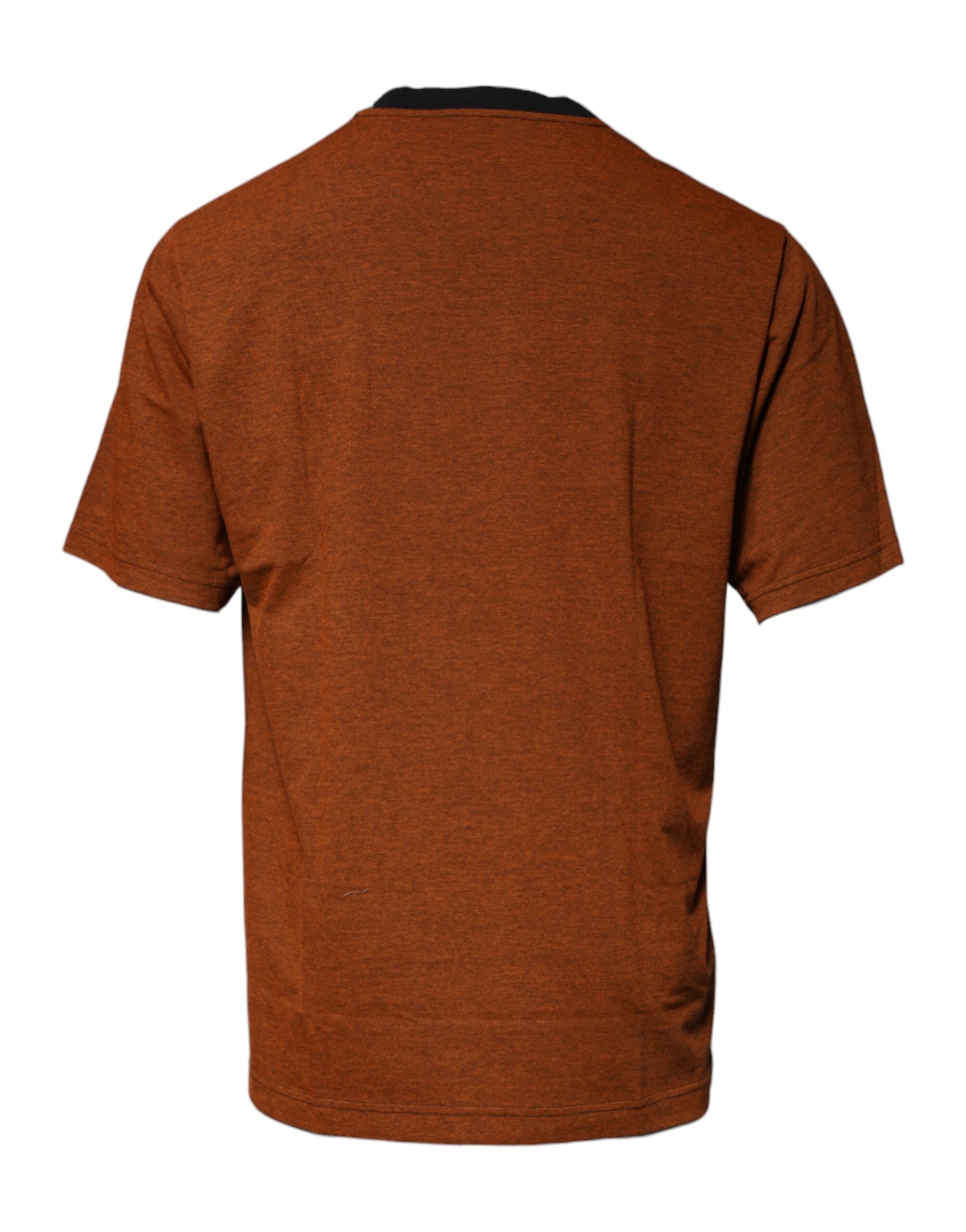 Dolce &amp; Gabbana Brown DG Logo Cotton Crew Neck T-shirt