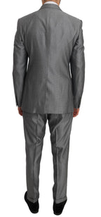 Dolce &amp; Gabbana Black Stretch Crystal Bee Slim Fit Suit