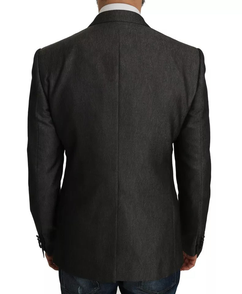 Dolce &amp; Gabbana Gray MARTINI 2 Piece Vest Coat Blazer