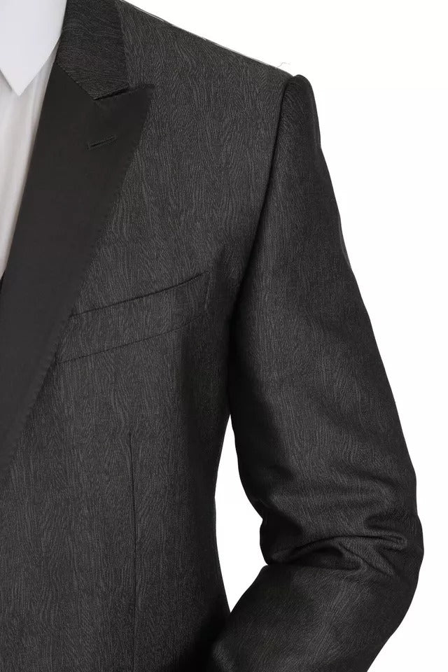 Dolce &amp; Gabbana Gray MARTINI 2 Piece Vest Coat Blazer