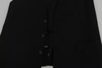 Dolce &amp; Gabbana Black Wool Logo Waistcoat Vest