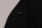 Dolce &amp; Gabbana Black Wool Logo Waistcoat Vest