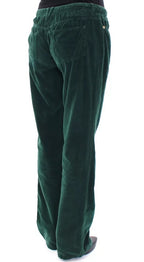 Dolce &amp; Gabbana Green Cotton Corduroys SLIMMY Fit D&amp;G Pants