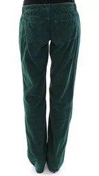 Dolce &amp; Gabbana Green Cotton Corduroys SLIMMY Fit D&amp;G Pants