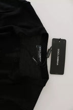 Dolce &amp; Gabbana Black Virgin Wool Long Sleeve Top Blouse Top