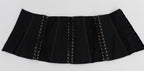 Dolce &amp; Gabbana Black Stretch Corset Waist Strap Belt