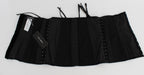 Dolce &amp; Gabbana Black Stretch Corset Waist Strap Belt