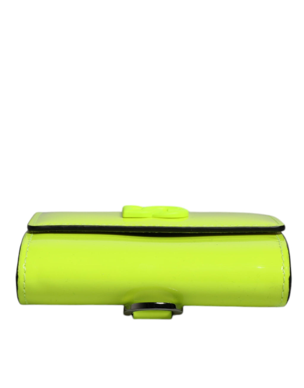 Dolce &amp; Gabbana Yellow Green Bifold DG Logo Neck Strap Cardholder Wallet