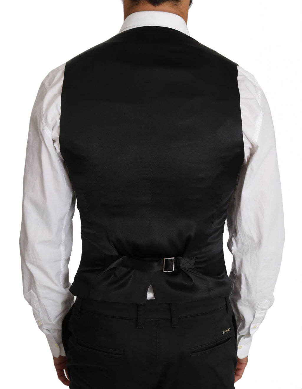 Dolce &amp; Gabbana Gray Wool Double Breasted Waistcoat Vest