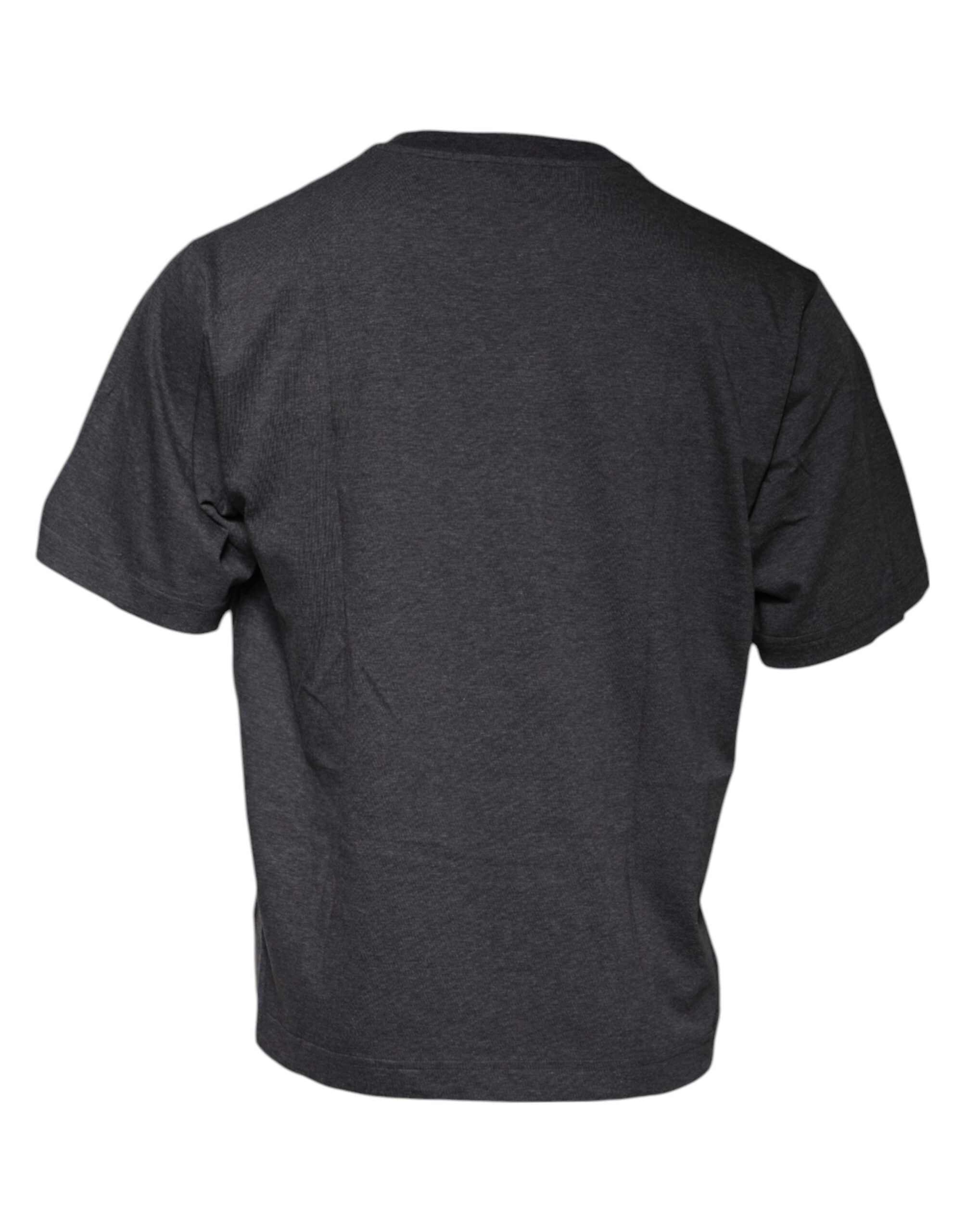 Dolce &amp; Gabbana Dark Gray Crew Neck Short Sleeves T-shirt