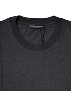Dolce &amp; Gabbana Dark Gray Crew Neck Short Sleeves T-shirt