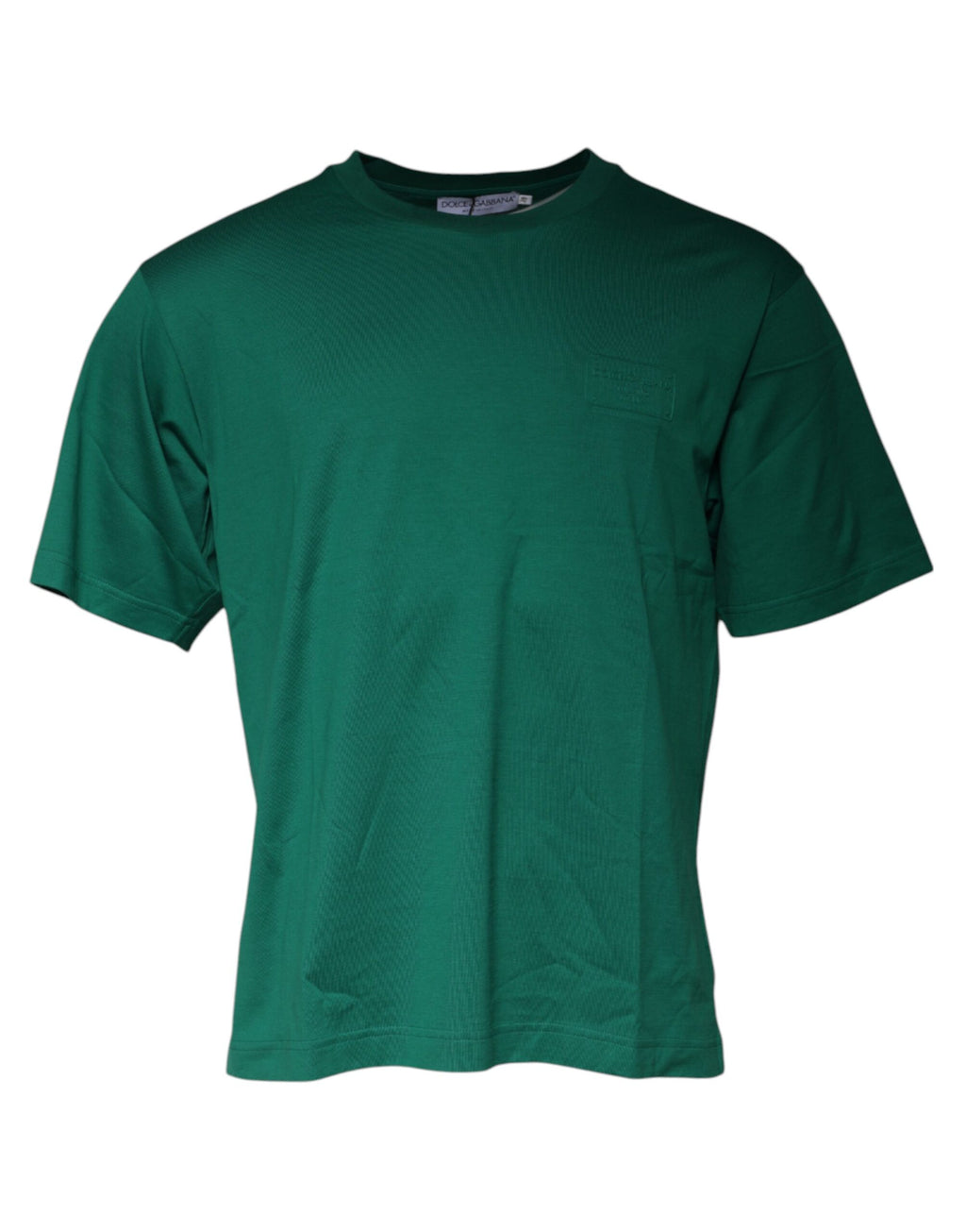 Dolce &amp; Gabbana Green Logo Crew Neck Short Sleeves T-shirt