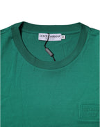 Dolce &amp; Gabbana Green Logo Crew Neck Short Sleeves T-shirt