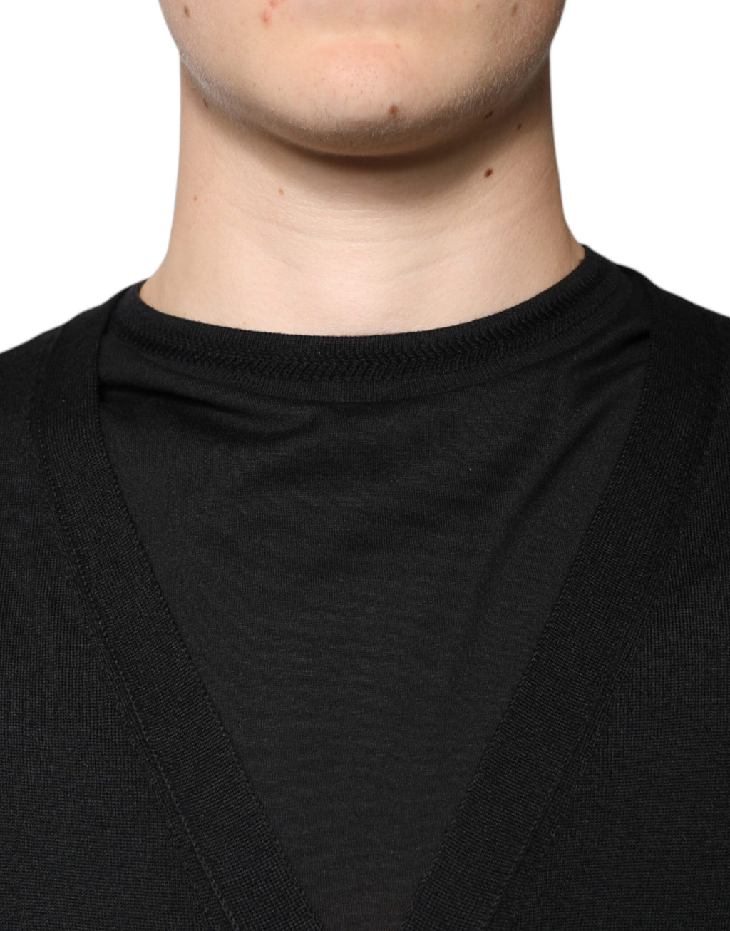 Dolce &amp; Gabbana Black Cashmere Button Down Cardigan Sweater