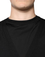 Dolce &amp; Gabbana Black Cashmere Button Down Cardigan Sweater