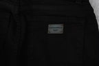 Dolce &amp; Gabbana Black Mid Waist Slim Denim Cotton Stretch Jeans