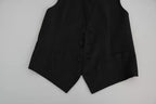 Dolce &amp; Gabbana Black Men Formal STAFF Dress Waistcoat Vest