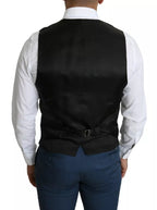 Dolce &amp; Gabbana Black Men Formal STAFF Dress Waistcoat Vest