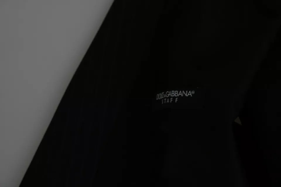 Dolce &amp; Gabbana Black Men Formal STAFF Dress Waistcoat Vest