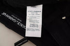 Dolce &amp; Gabbana Black Cotton Stretch Skinny Denim Jeans