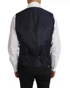 Dolce &amp; Gabbana Blue Wool MARTINI Blazer Vest 2 Piece
