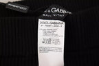 Dolce &amp; Gabbana Black High Waist Stretch Pants Tights