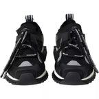 Dolce &amp; Gabbana Black White Logo Sorrento Mens Sneakers Shoes