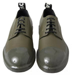 Dolce &amp; Gabbana Green Leather Rubber Sole Dress Shoes