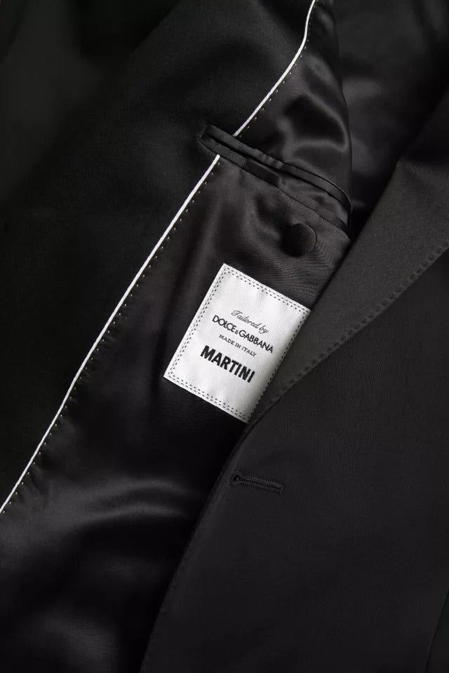 Dolce &amp; Gabbana Black Wool Single Breasted MARTINI Blazerclothing