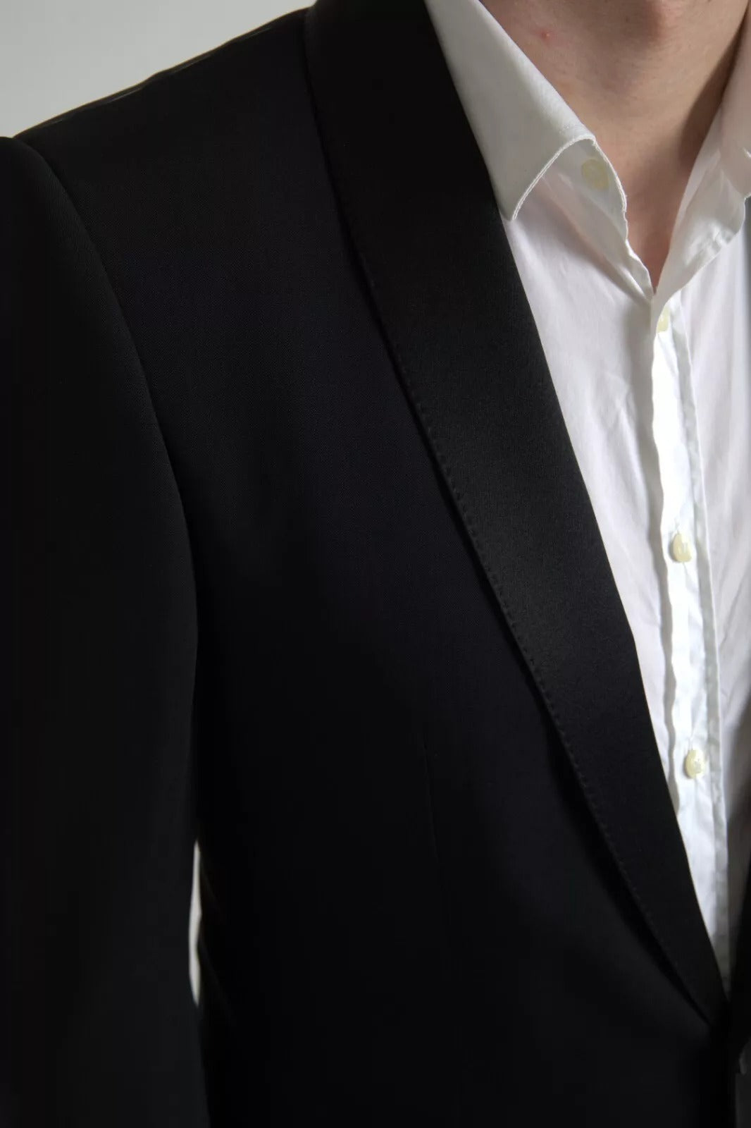 Dolce &amp; Gabbana Black Wool Single Breasted MARTINI Blazerclothing
