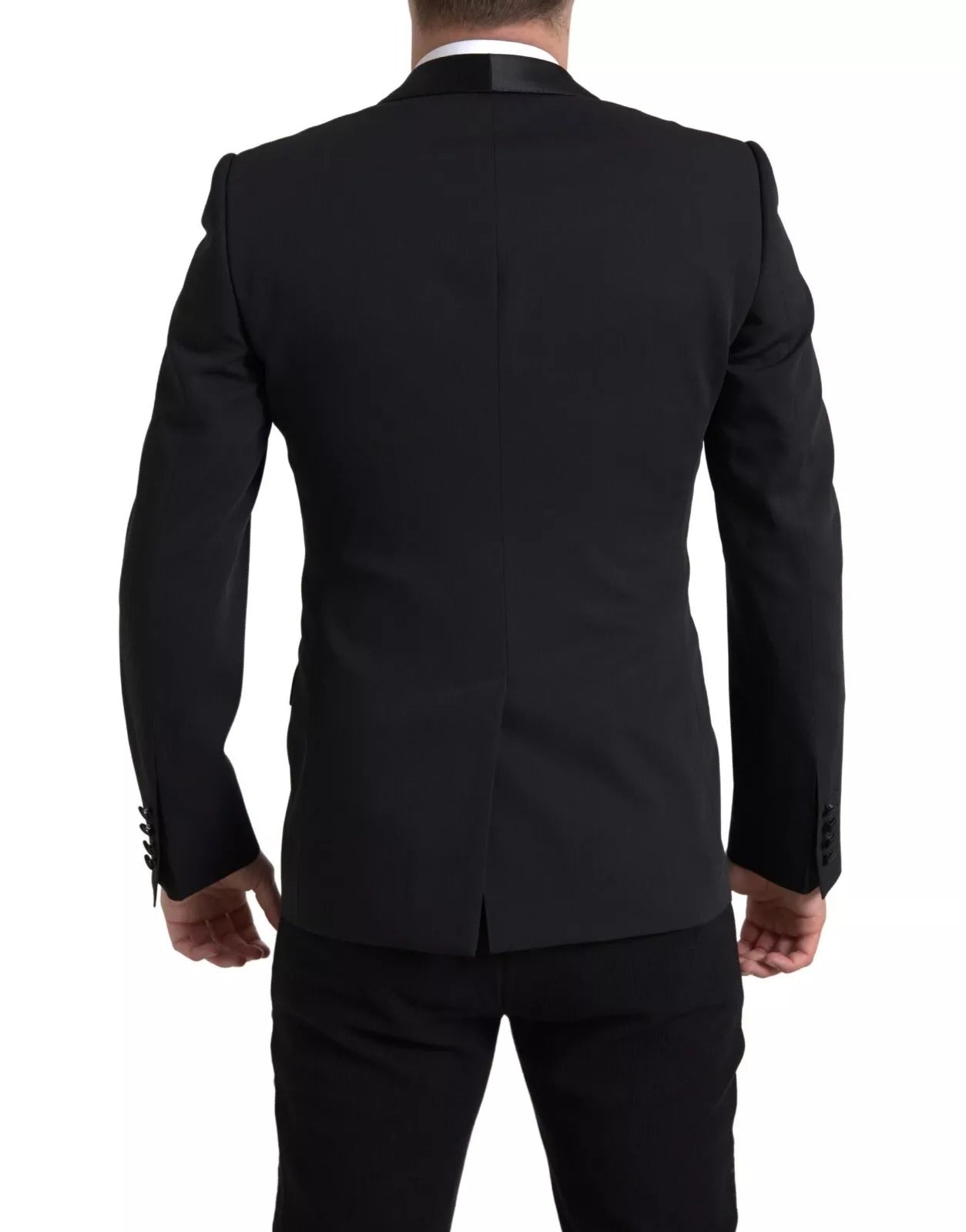 Dolce &amp; Gabbana Black Wool Single Breasted MARTINI Blazerclothing