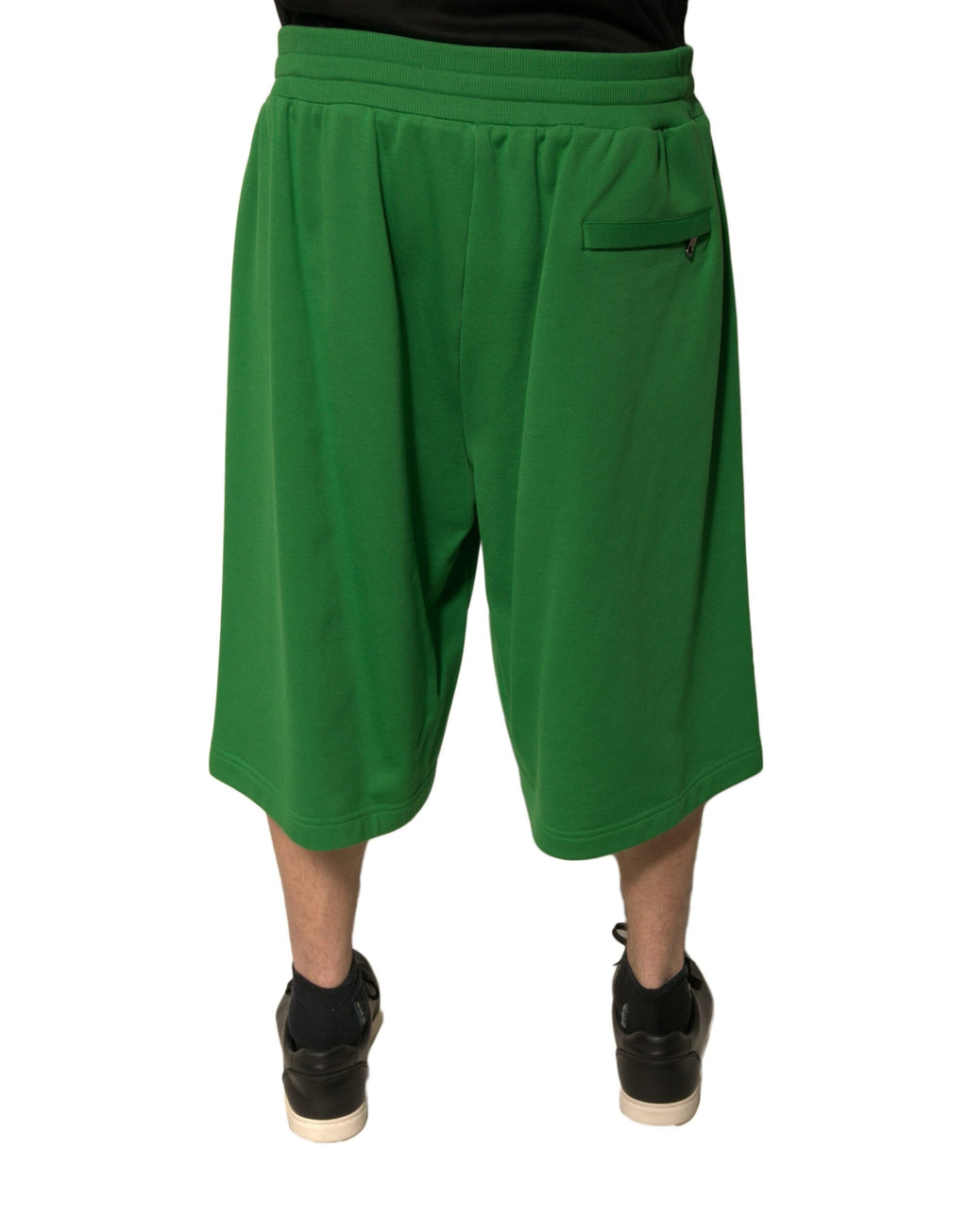 Dolce &amp; Gabbana Green Cotton Blend Men Bermuda Shorts