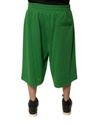 Dolce &amp; Gabbana Green Cotton Blend Men Bermuda Shorts