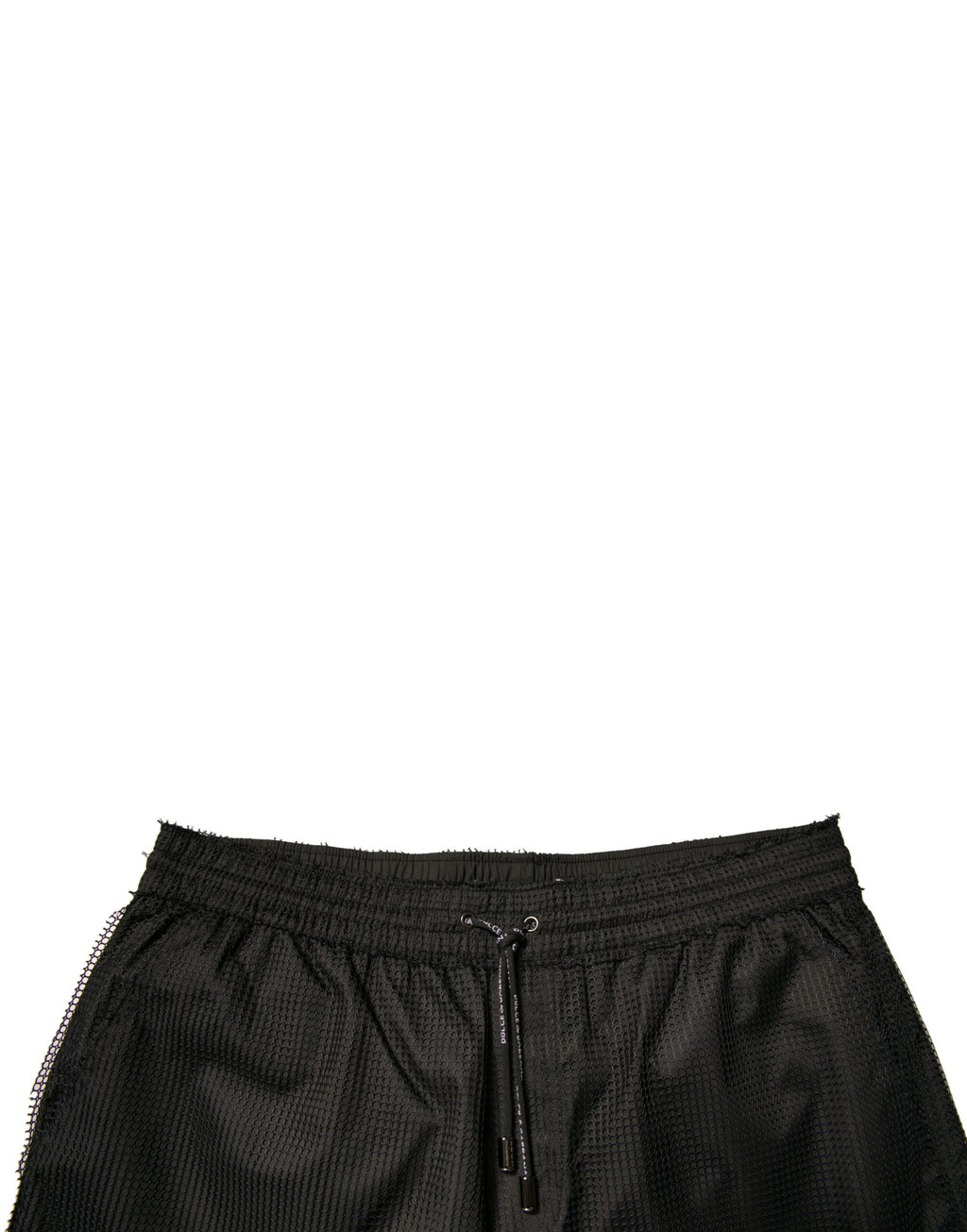 Dolce &amp; Gabbana Black Polyester Jersey Mid Waist Shorts