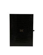 Dolce & Gabbana Gold Tone Brass Crystal Branded Tie Clip Bar