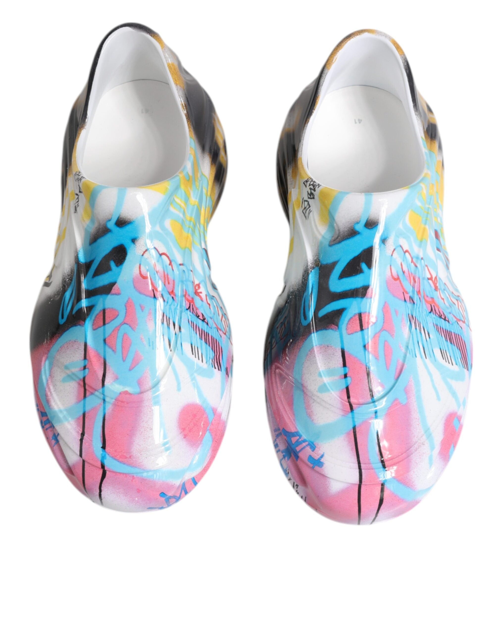 Dolce &amp; Gabbana Multicolor Graffiti Daymaster Sneakers Shoes