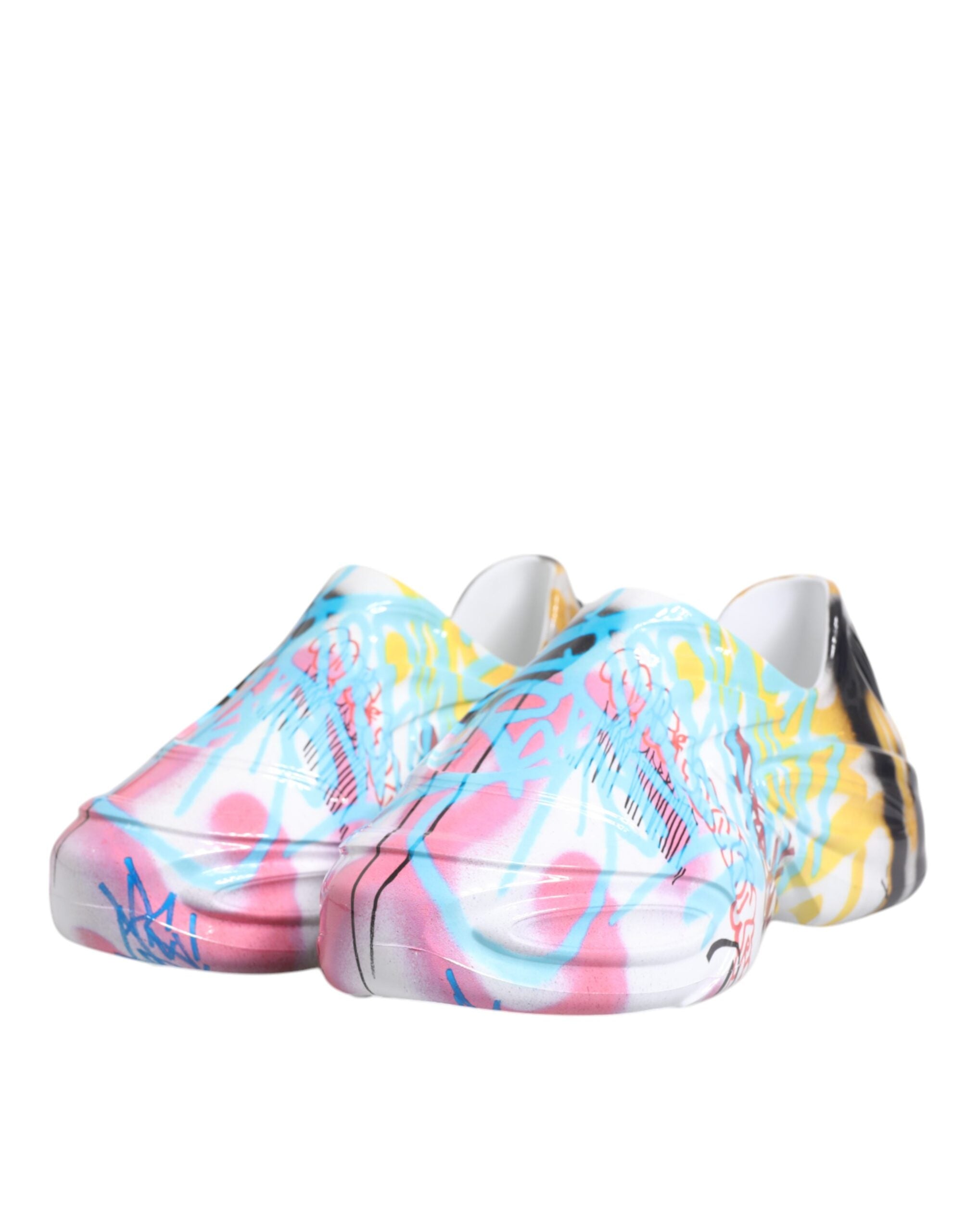 Dolce &amp; Gabbana Multicolor Graffiti Daymaster Sneakers Shoes