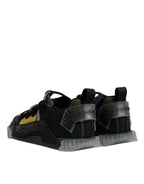 Dolce &amp; Gabbana Black Green Camo NS1 Low Top Sneakers Shoes