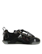 Dolce &amp; Gabbana Black Green Camo NS1 Low Top Sneakers Shoes