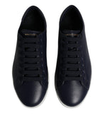 Dolce &amp; Gabbana Blue Low Top Men Saint Tropez Sneakers Shoes