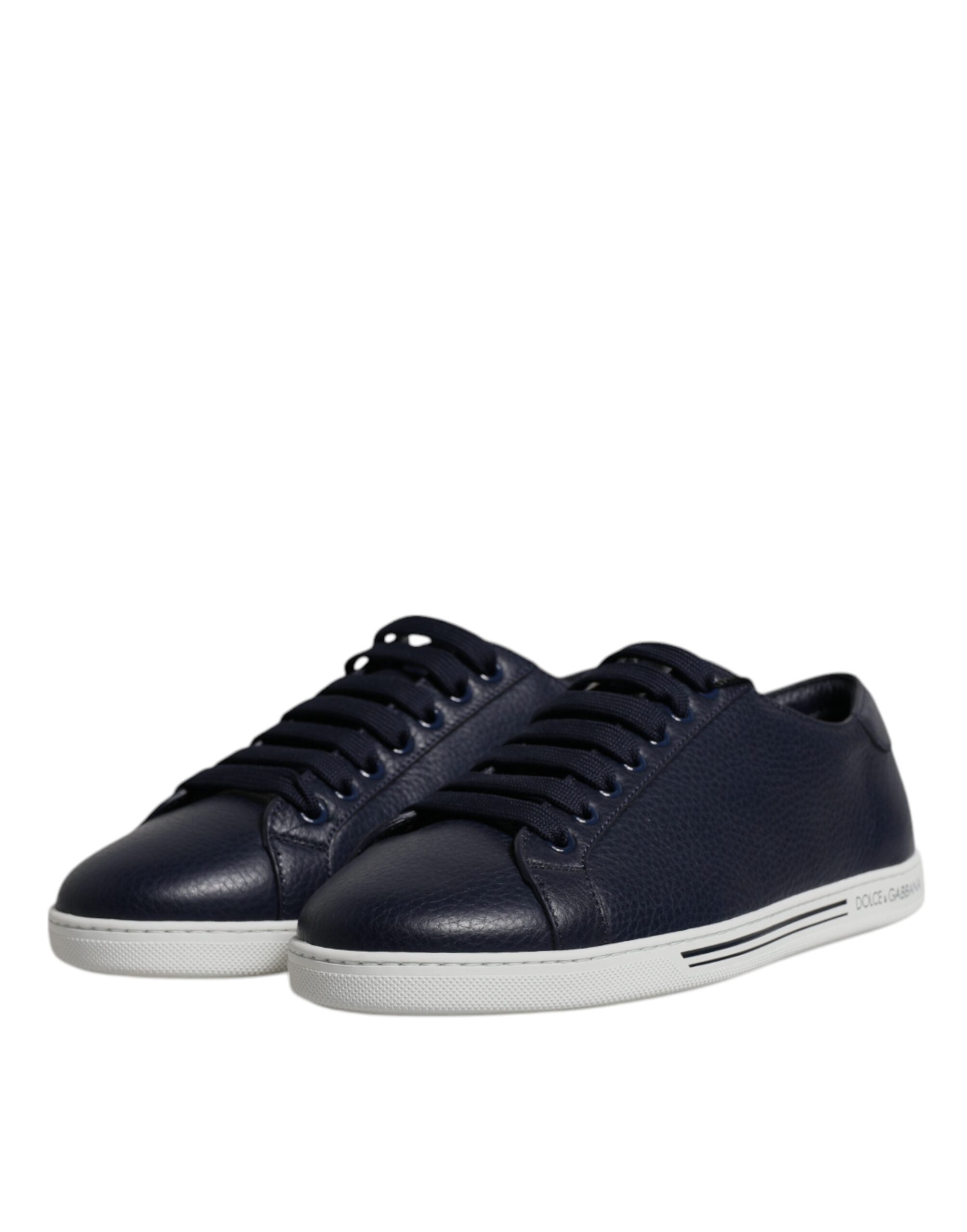 Dolce &amp; Gabbana Blue Low Top Men Saint Tropez Sneakers Shoes